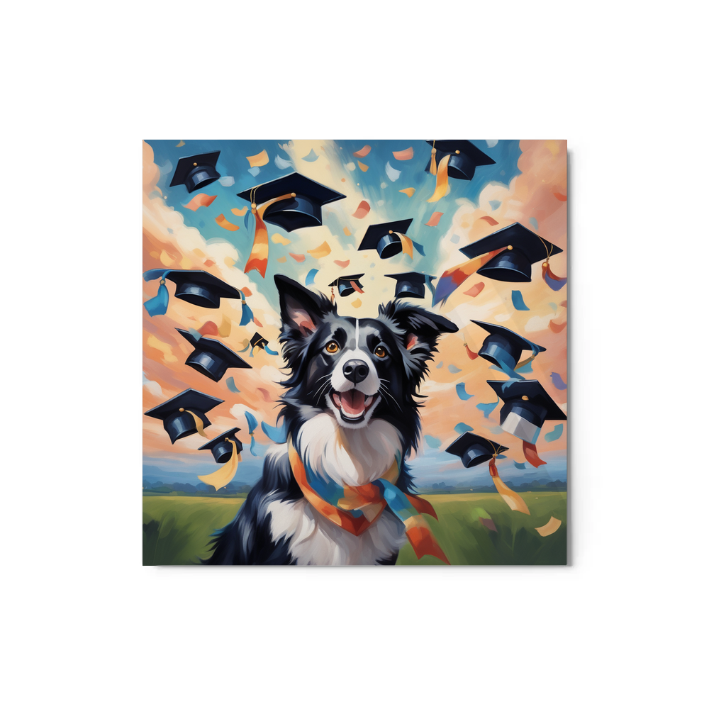 PugMug Custom Border Collie Metal Print