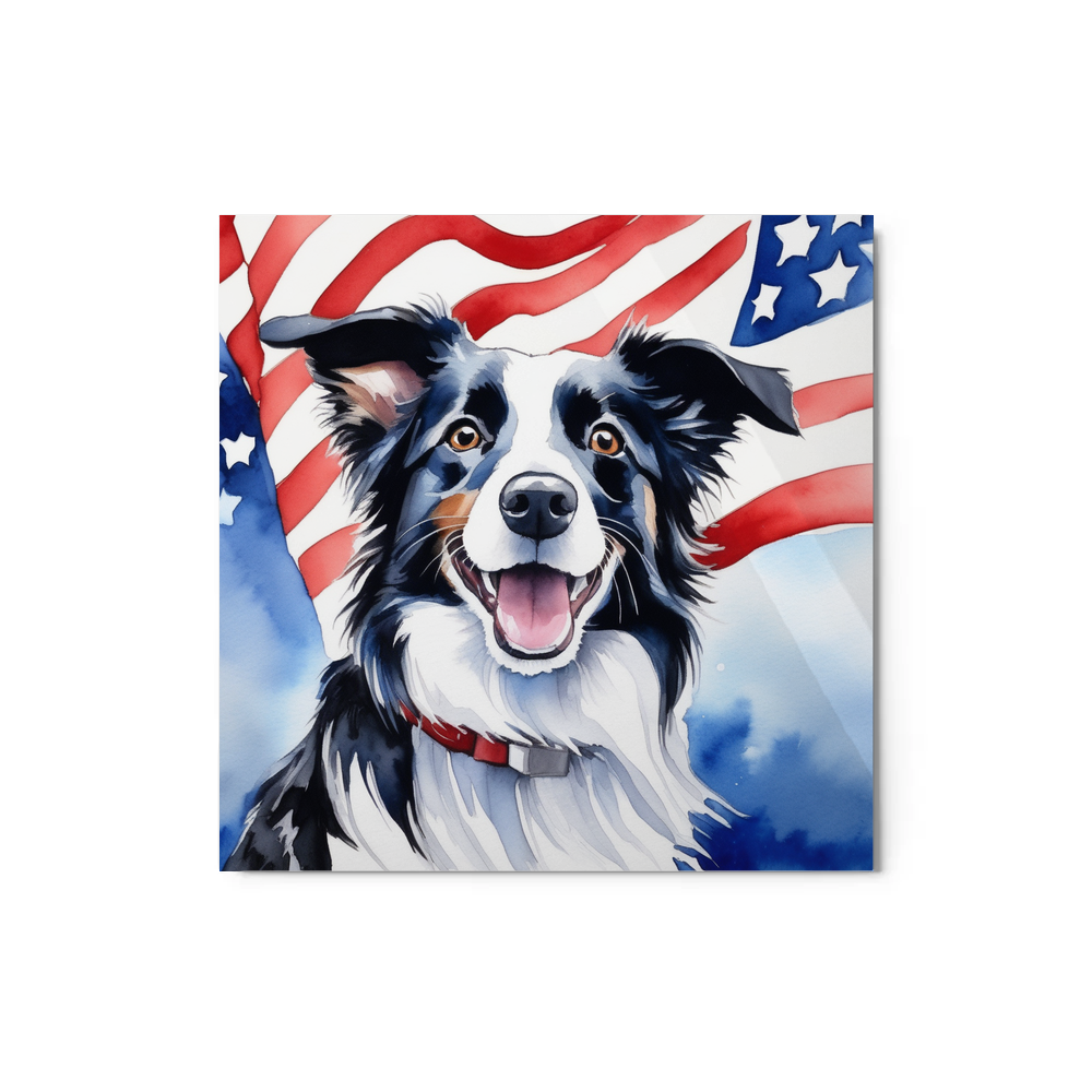 PugMug Custom Border Collie Metal Print