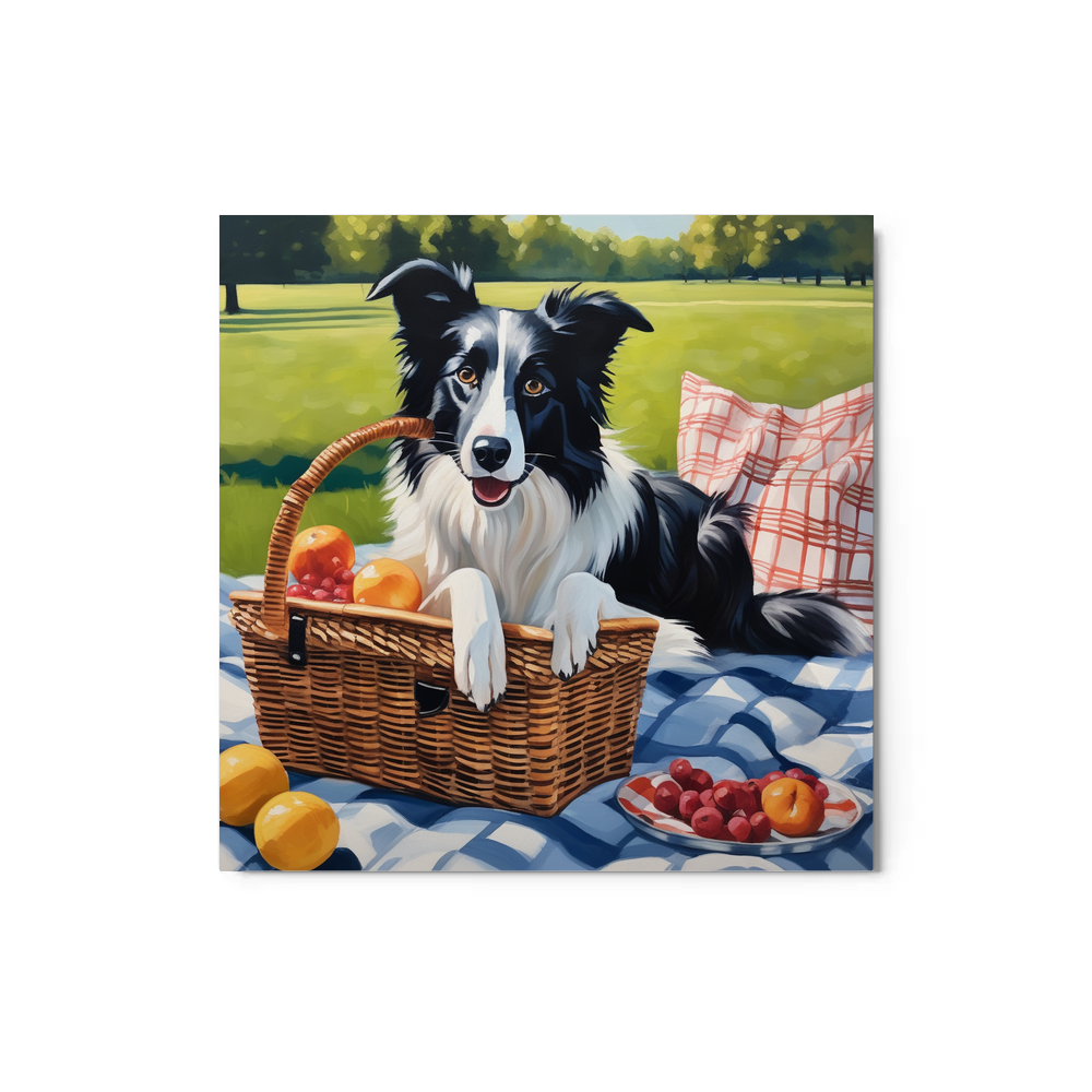PugMug Custom Border Collie Metal Print