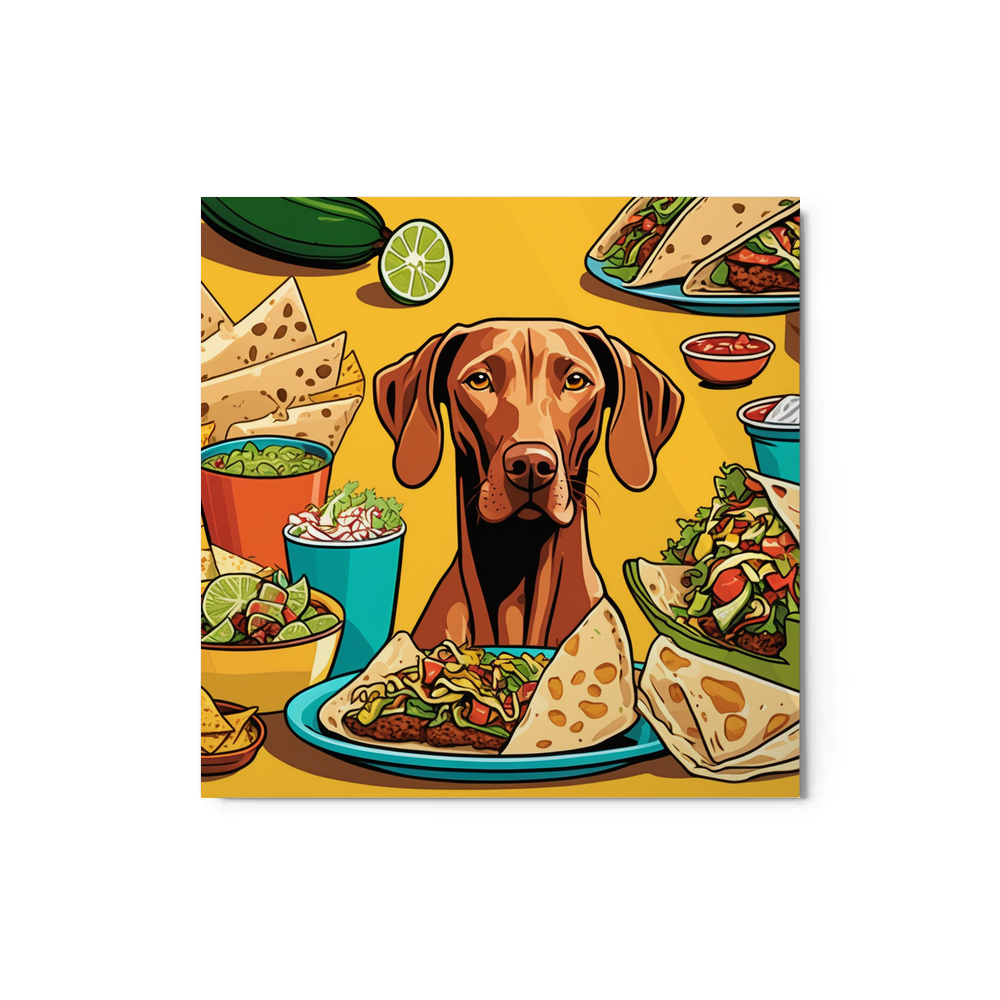 PugMug Custom Vizsla Metal Print