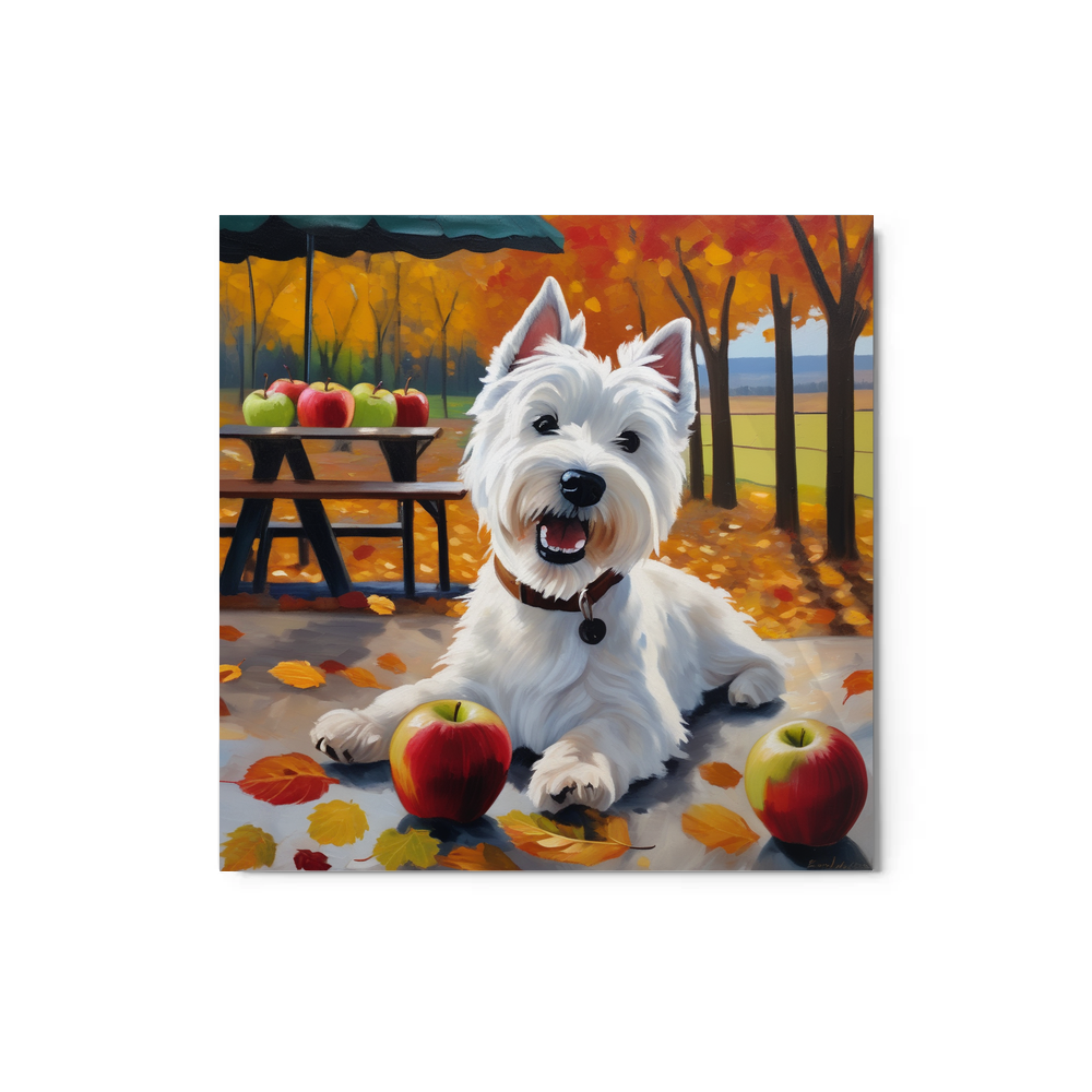PugMug Custom West Highland White Terrier Metal Print