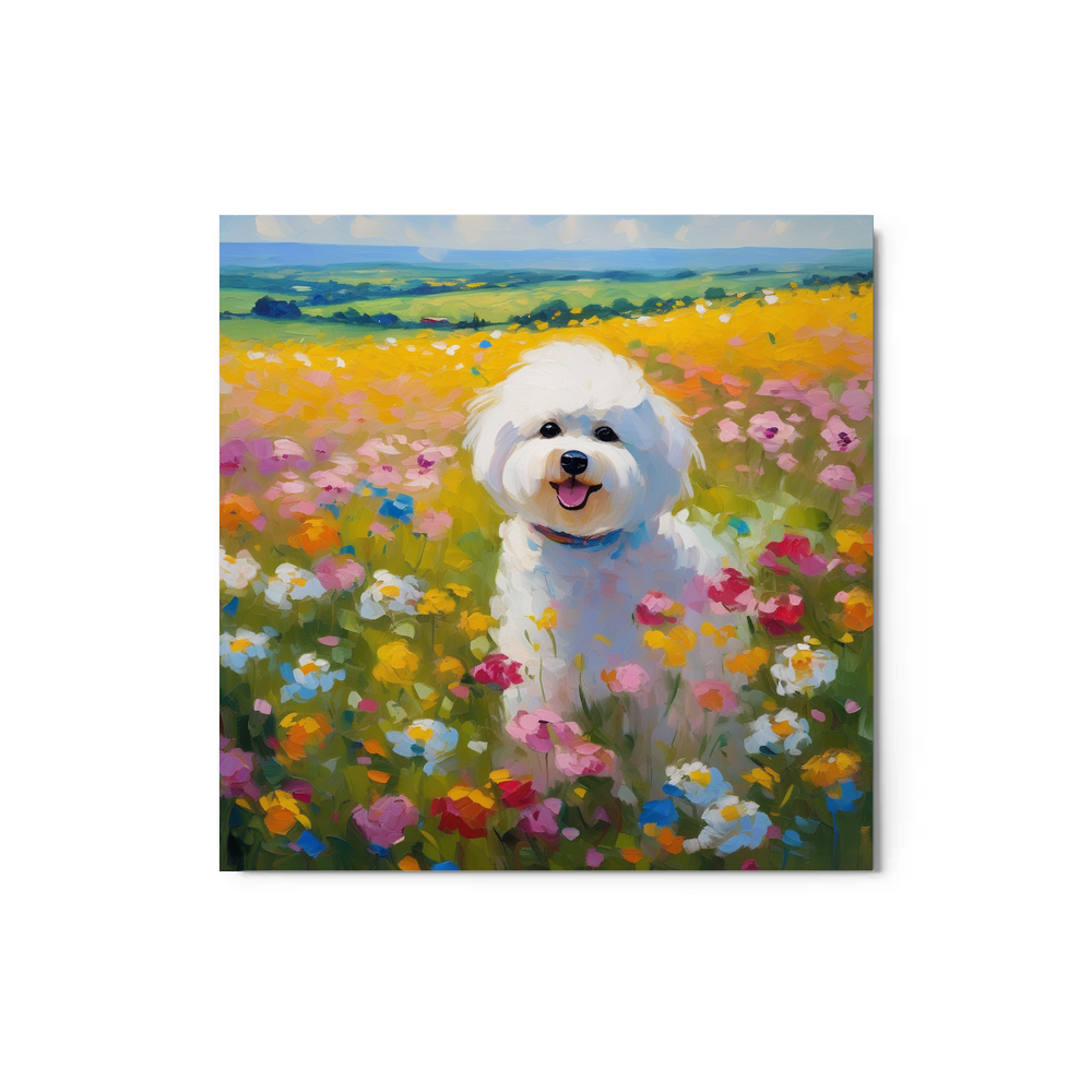 PugMug Custom Bichons Frise Metal Print
