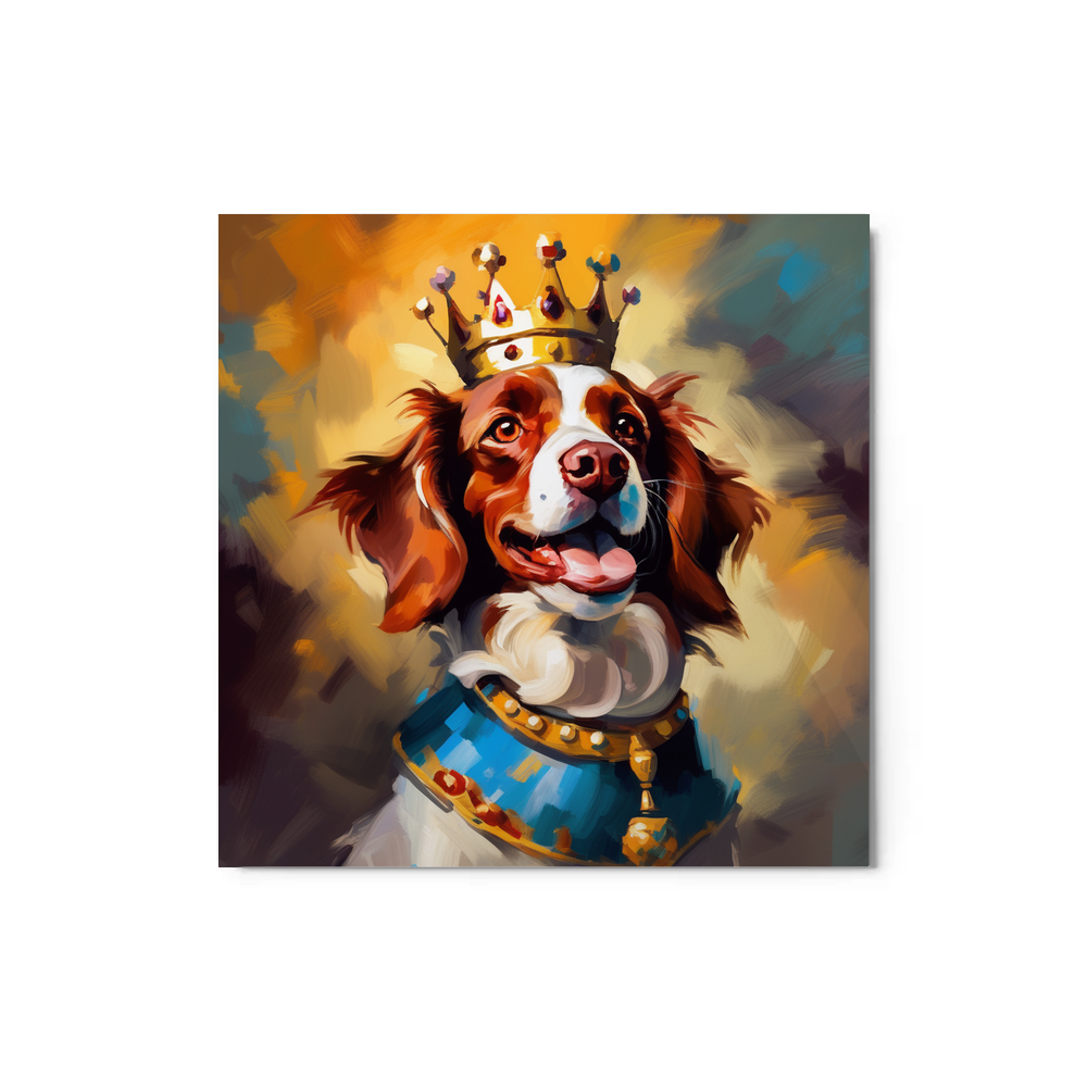 PugMug Custom Brittany Dog Metal Print