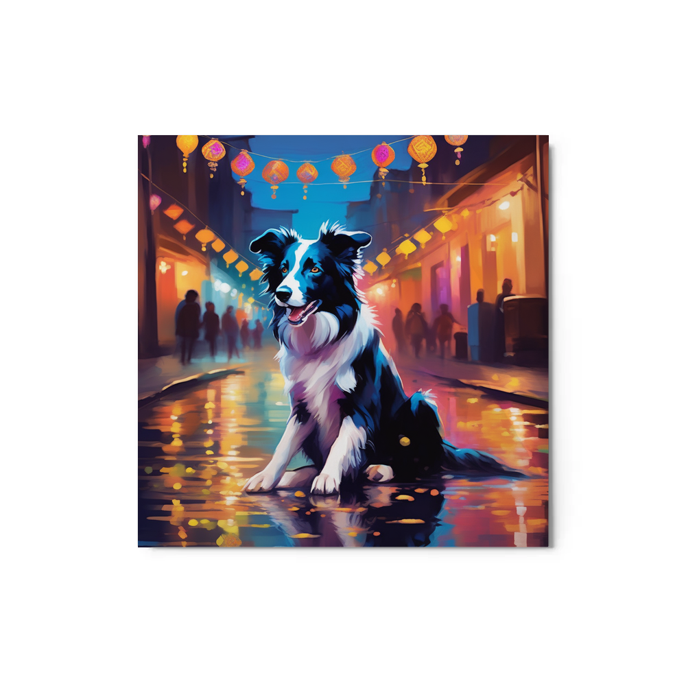 PugMug Custom Border Collie Metal Print