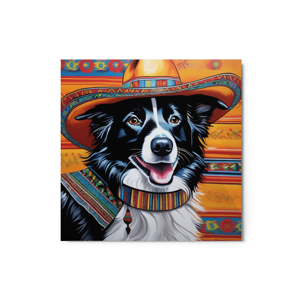 PugMug Custom Border Collie Metal Print