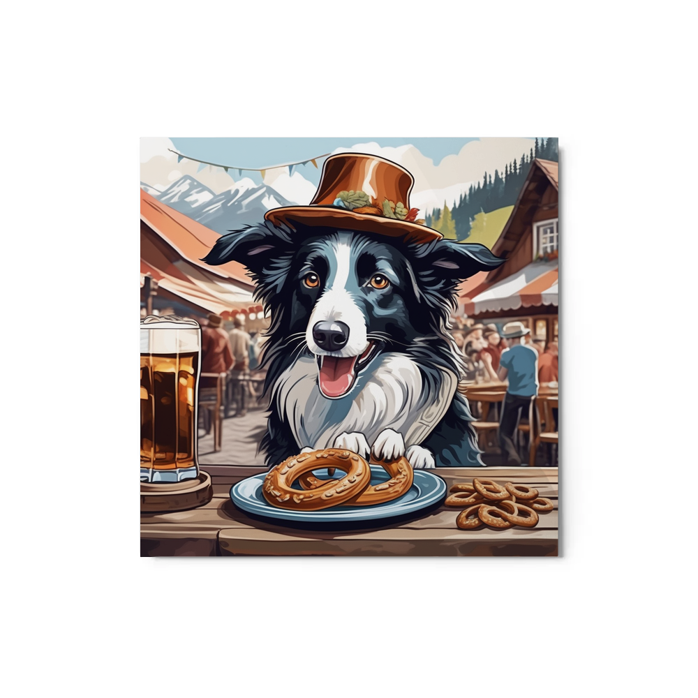 PugMug Custom Border Collie Metal Print