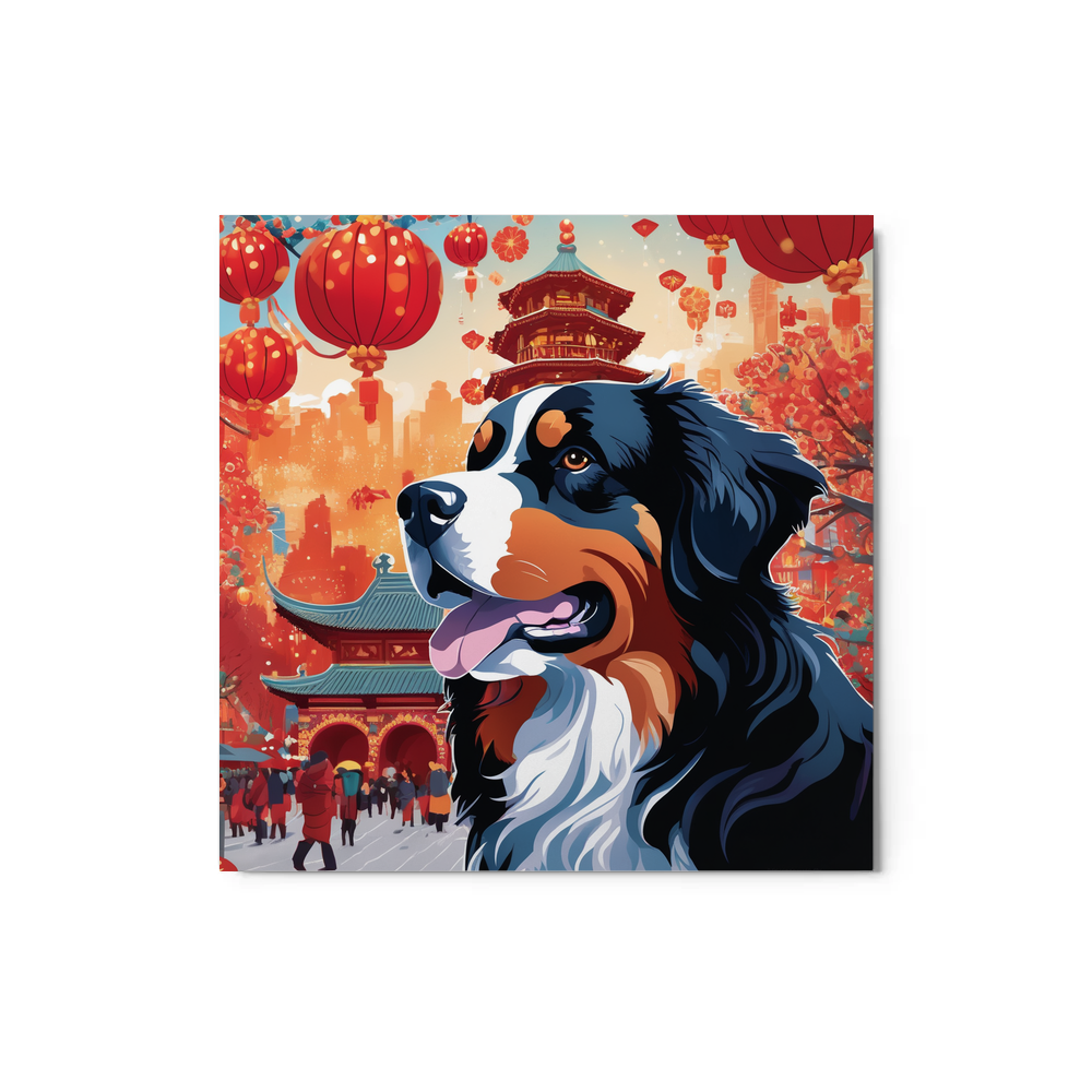 PugMug Custom Bernese Mountain Dog Metal Print