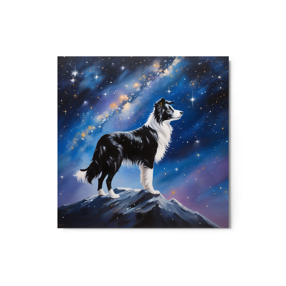 PugMug Custom Border Collie Metal Print