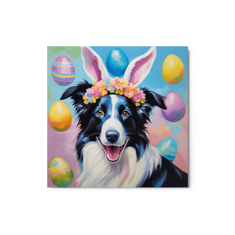 PugMug Custom Border Collie Metal Print