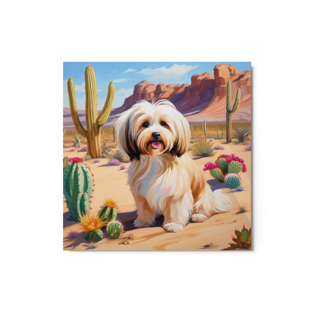 PugMug Custom Tan Havanese Dog Metal Print