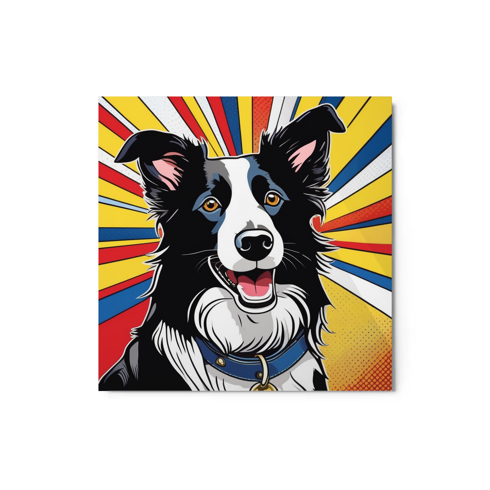 PugMug Custom Border Collie Metal Print