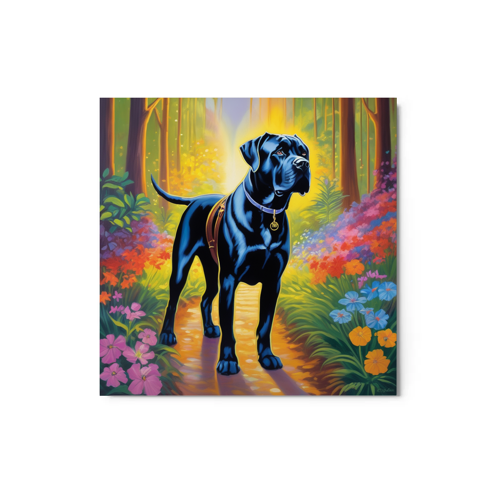PugMug Custom Cane Corso Metal Print