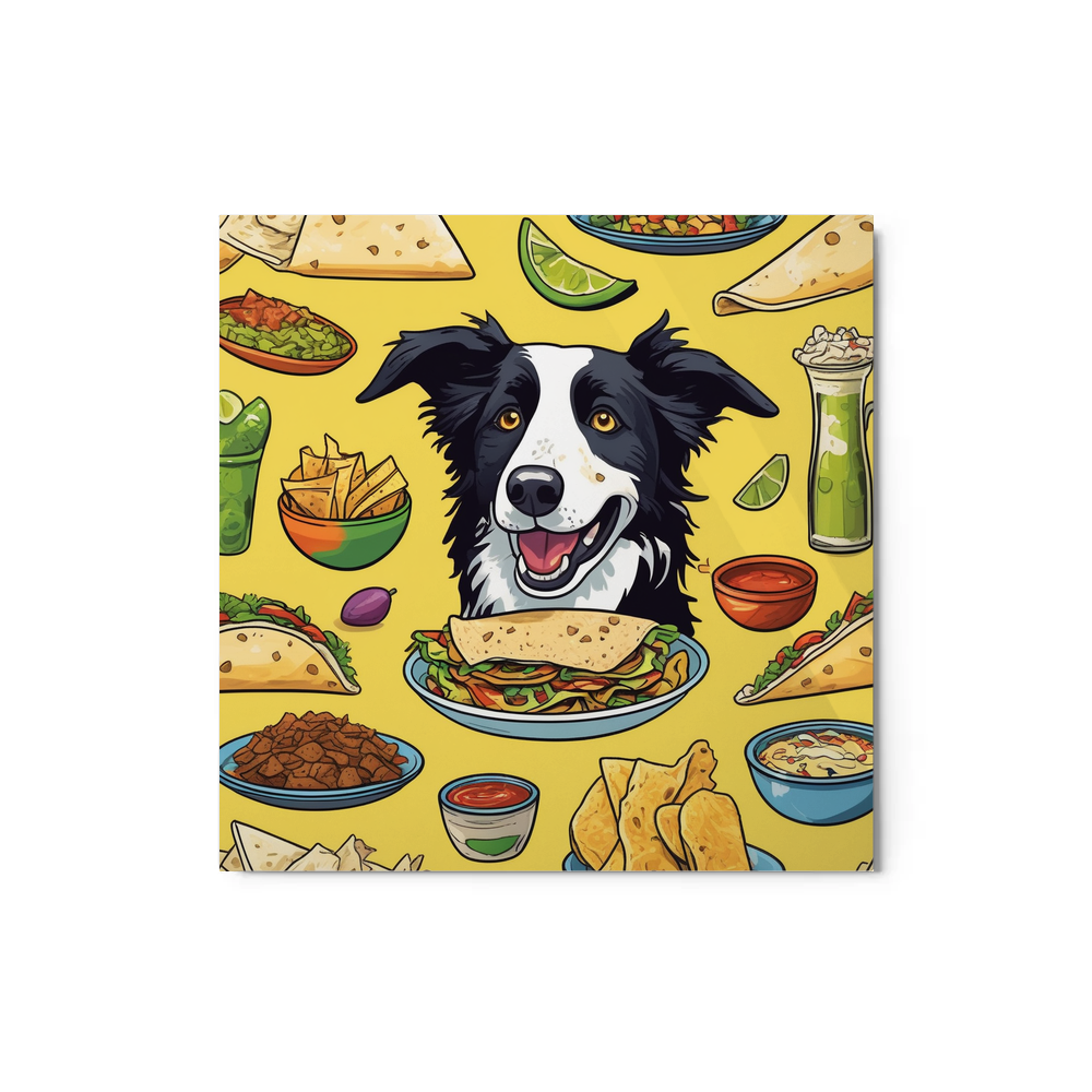 PugMug Custom Border Collie Metal Print