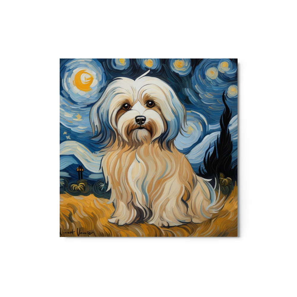 PugMug Custom Tan Havanese Dog Metal Print