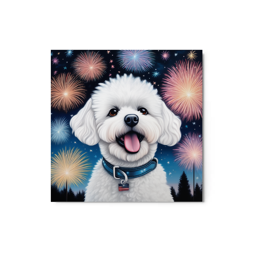 PugMug Custom Bichons Frise Metal Print