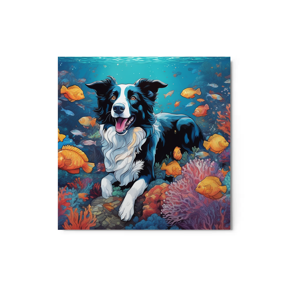 PugMug Custom Border Collie Metal Print