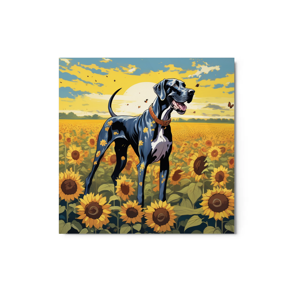 PugMug Custom Great Dane Metal Print