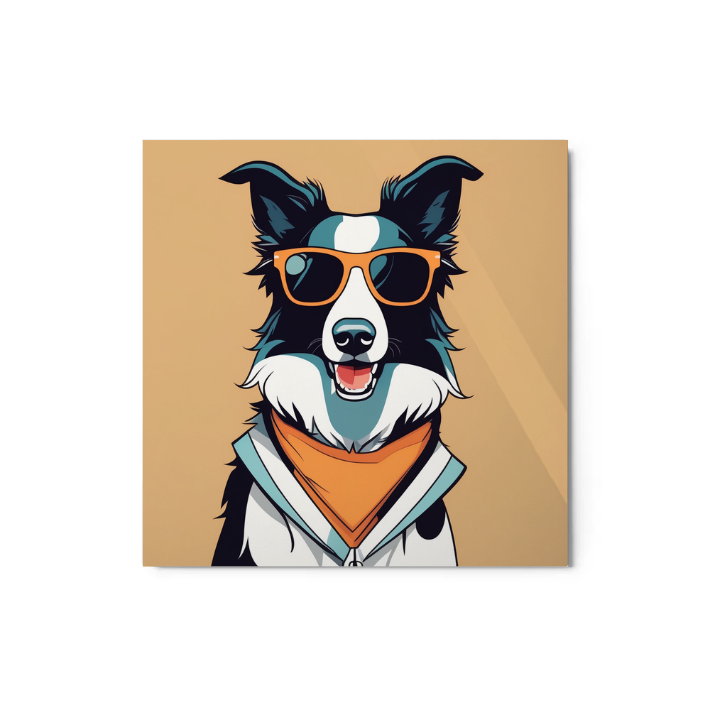 PugMug Custom Border Collie Metal Print