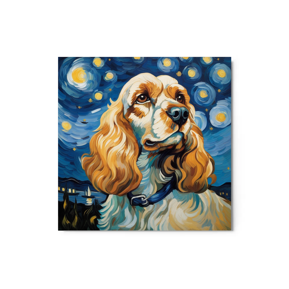 PugMug Custom Cocker Spaniel Metal Print