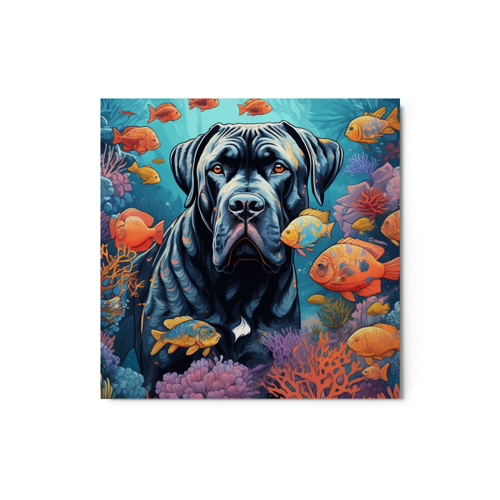 PugMug Custom Cane Corso Metal Print