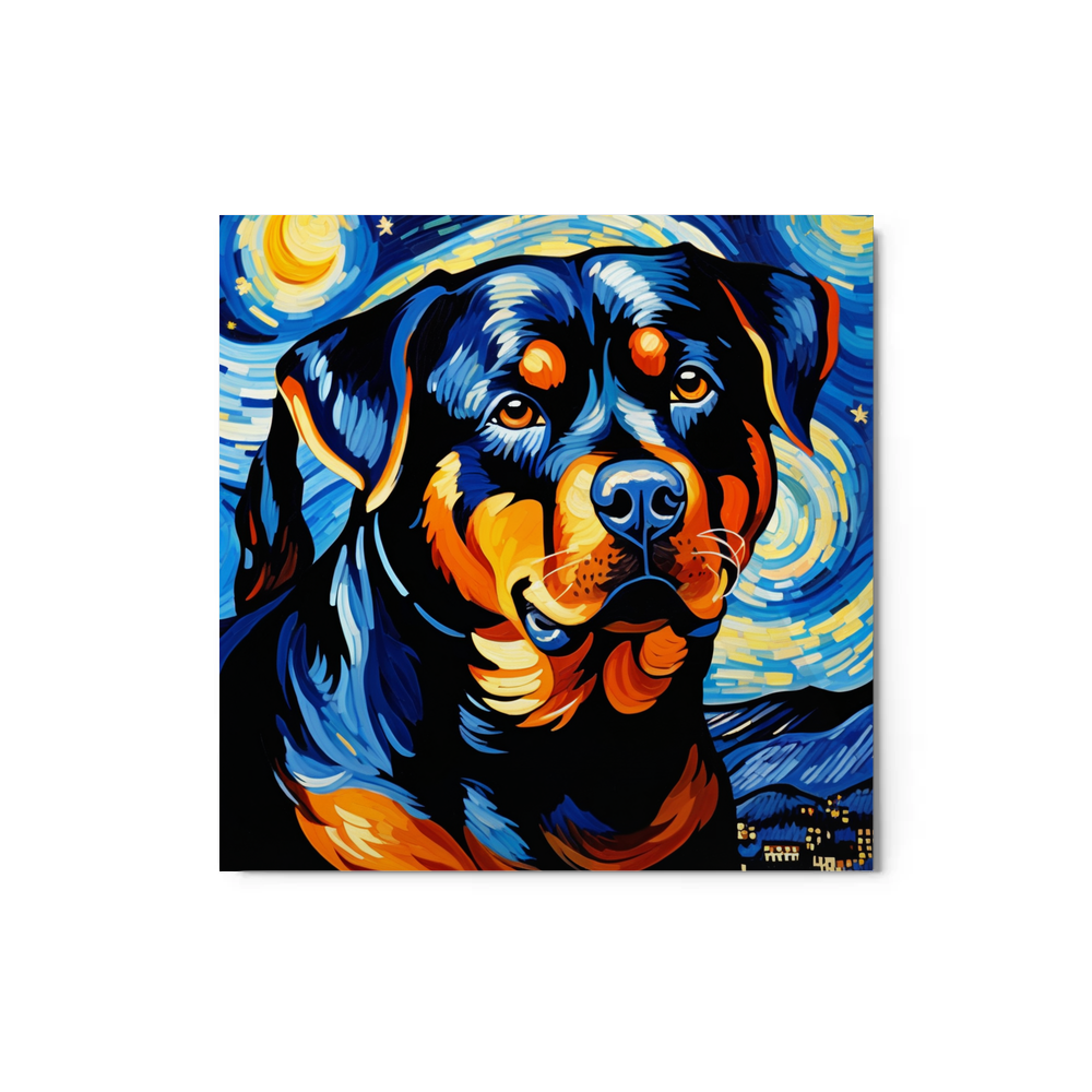 PugMug Custom Rottweiler Metal Print