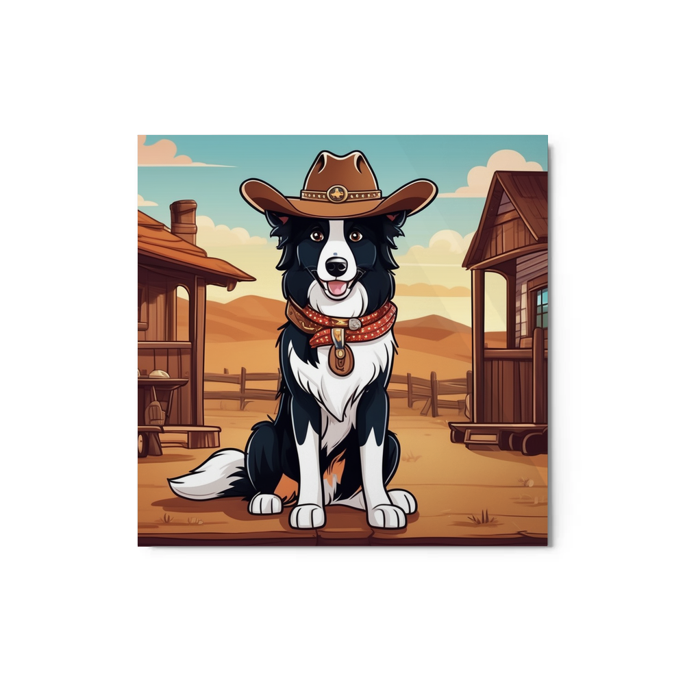 PugMug Custom Border Collie Metal Print