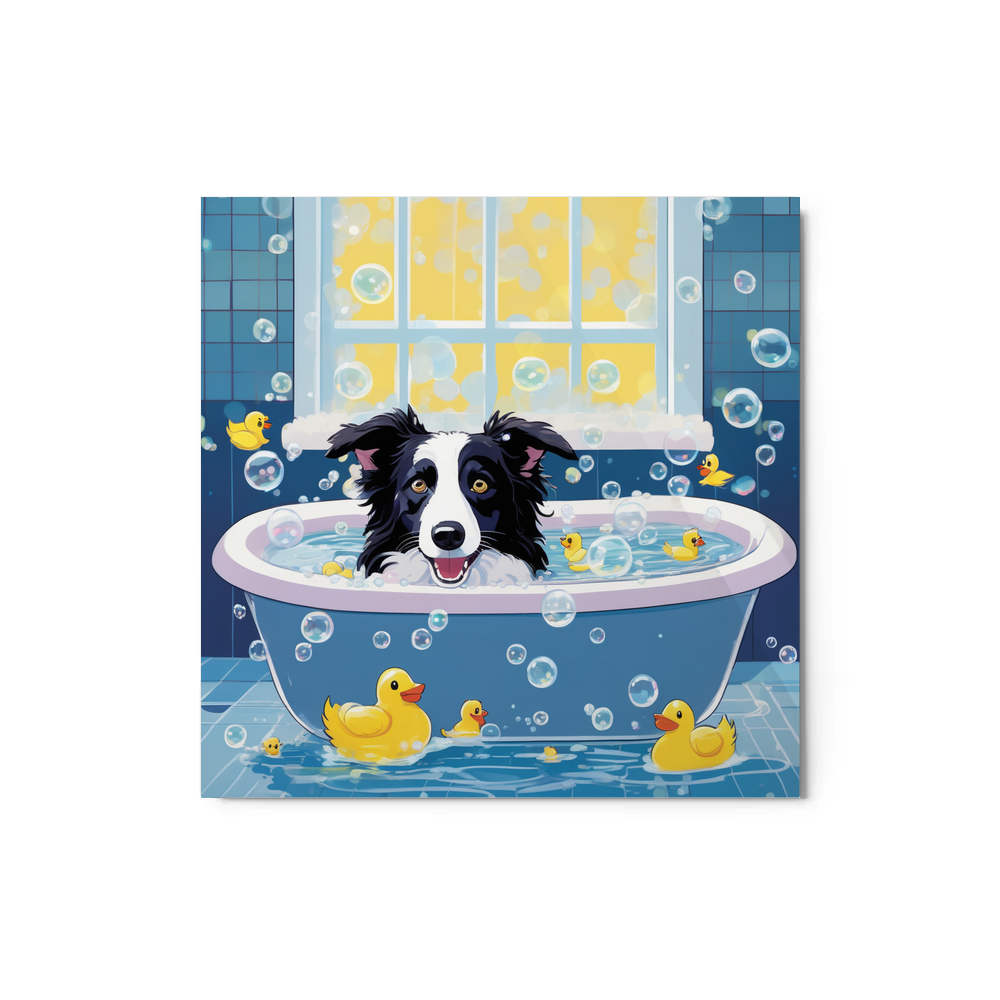 PugMug Custom Border Collie Metal Print