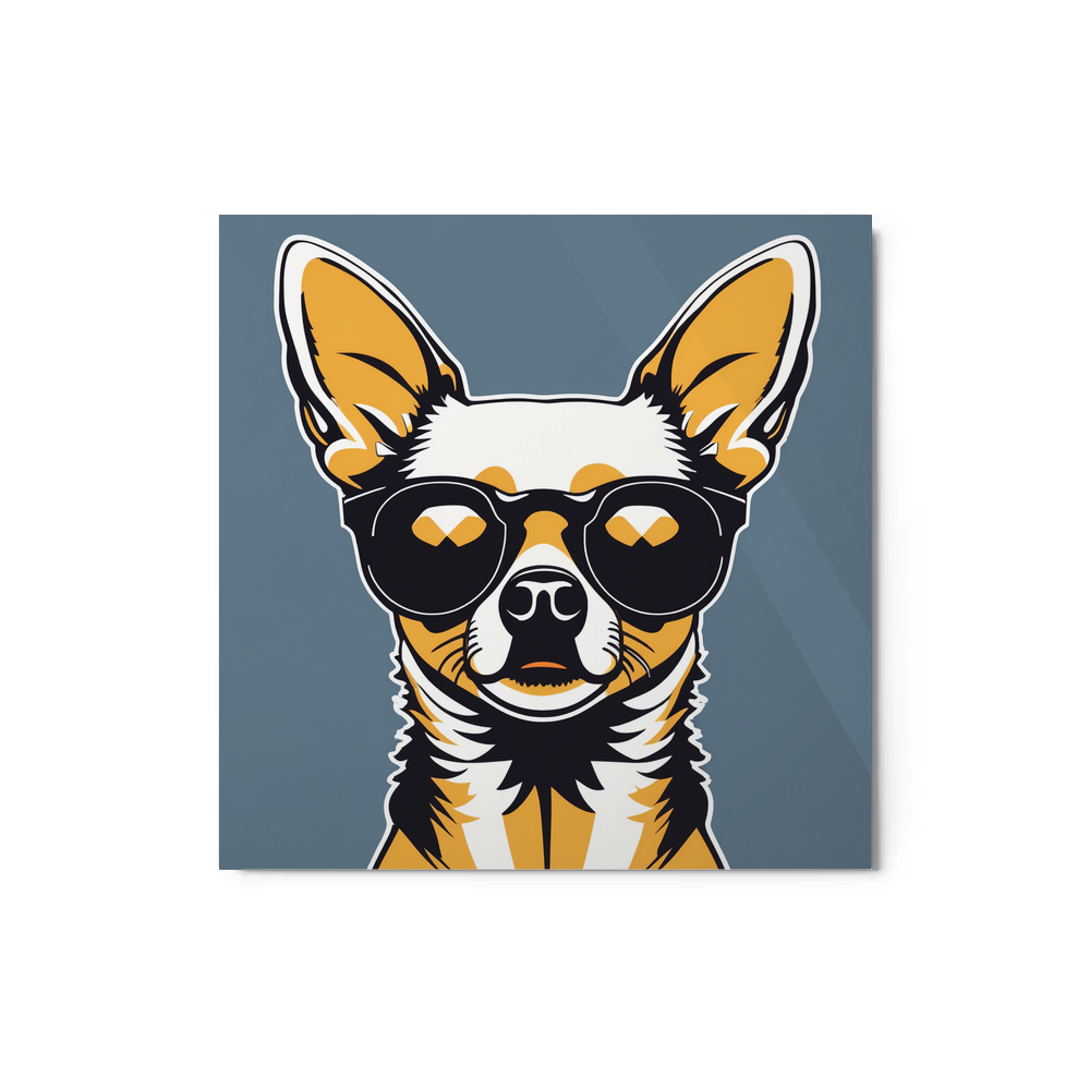 PugMug Custom Chihuahua Metal Print