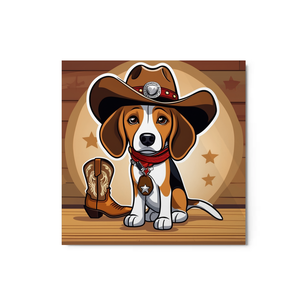 PugMug Custom Beagle Metal Print