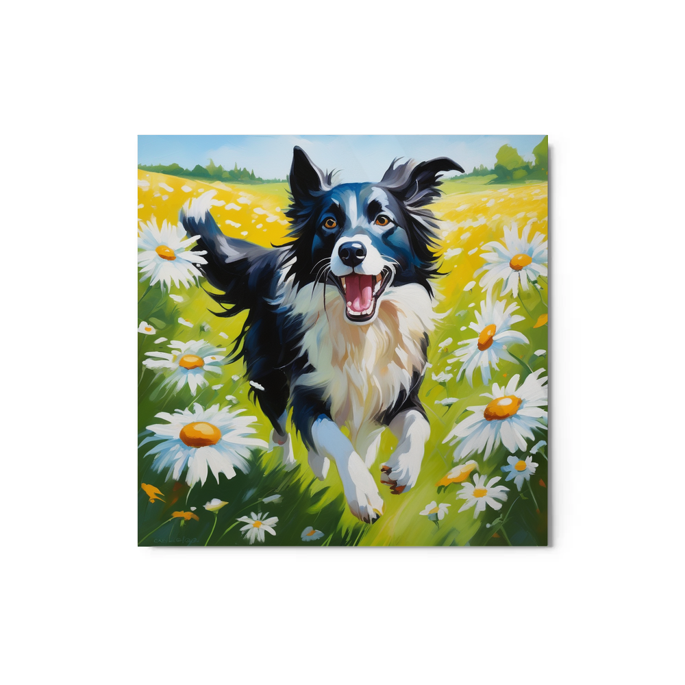 PugMug Custom Border Collie Metal Print