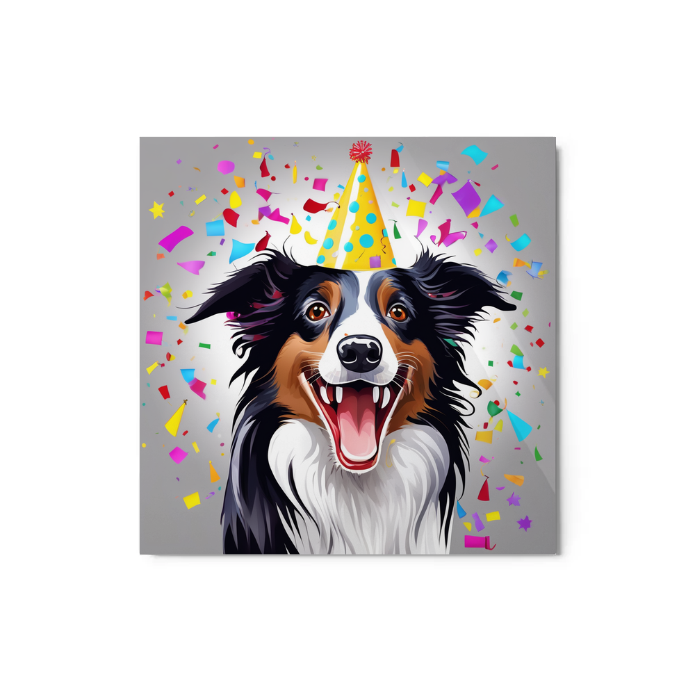 PugMug Custom Border Collie Metal Print