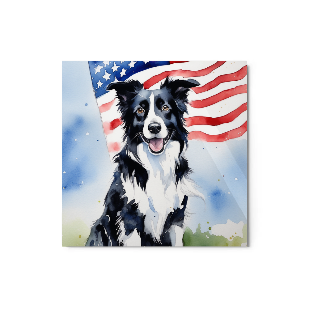 PugMug Custom Border Collie Metal Print