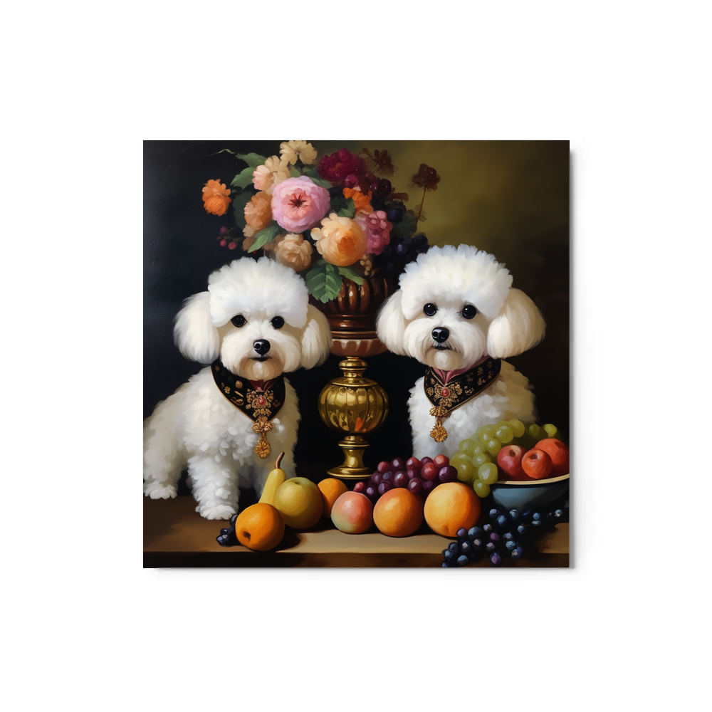 PugMug Custom Bichons Frise Metal Print