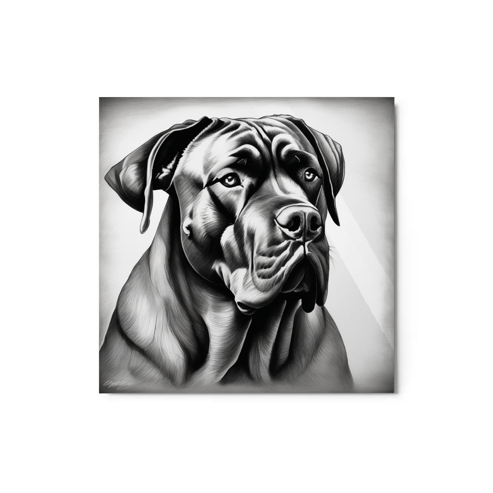 PugMug Custom Cane Corso Metal Print