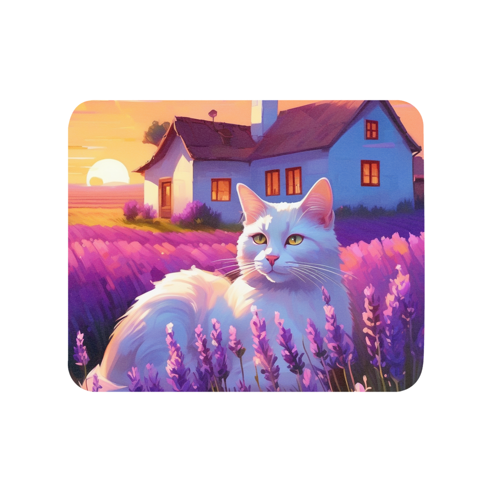 PugMug Custom White Companion Cat Mouse Pad