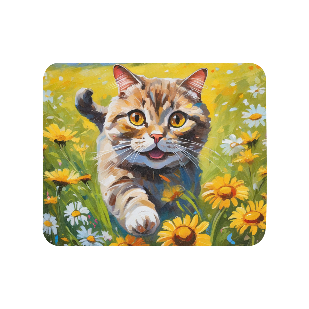 PugMug Custom Tabby Scottish Fold Cat Mouse Pad