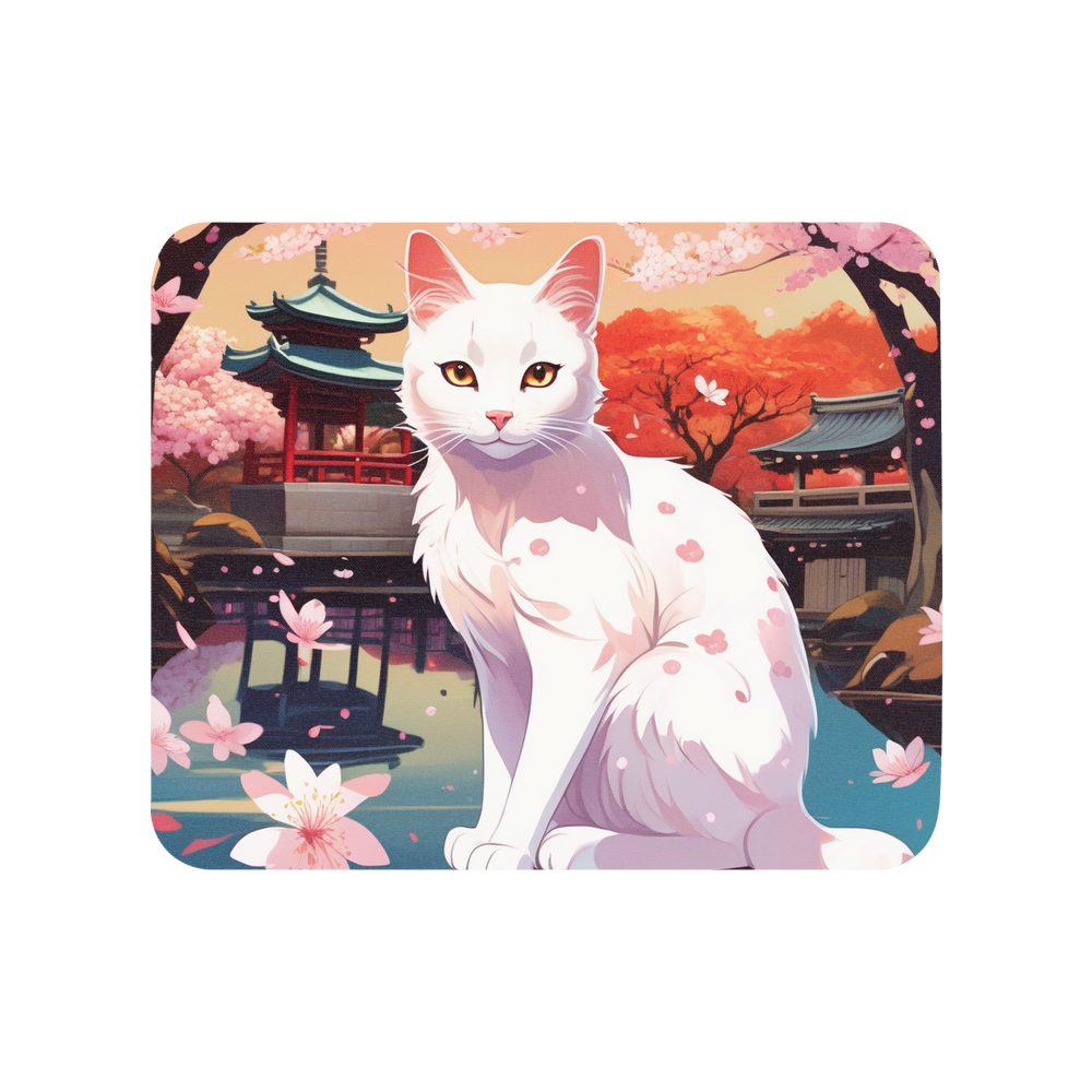 PugMug Custom White Companion Cat Mouse Pad