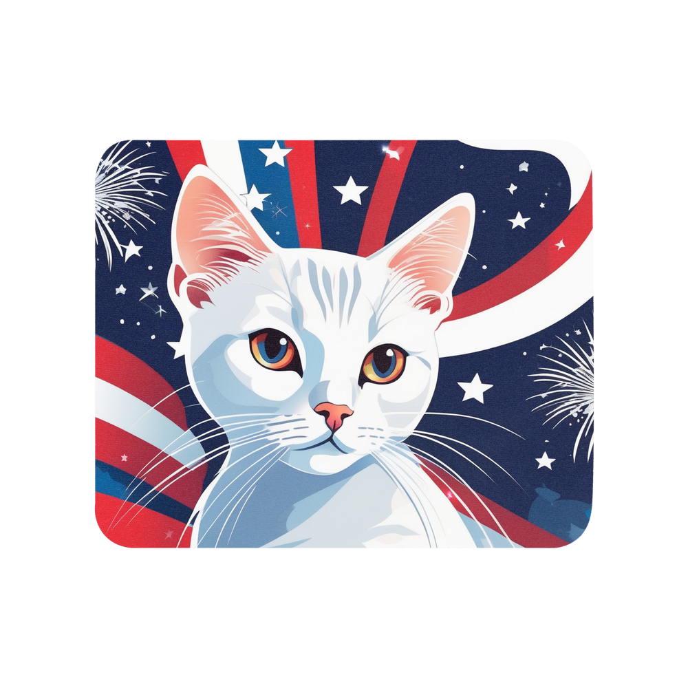 PugMug Custom White Companion Cat Mouse Pad