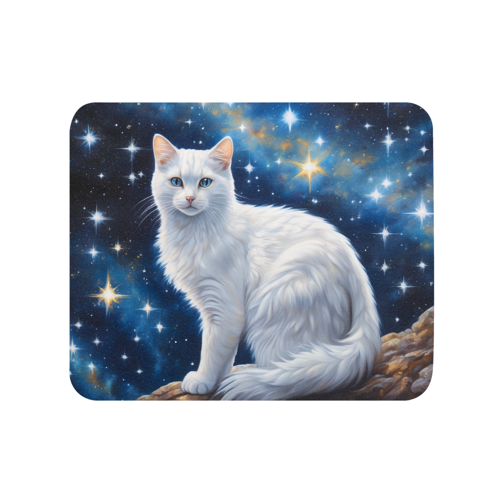 PugMug Custom White Companion Cat Mouse Pad