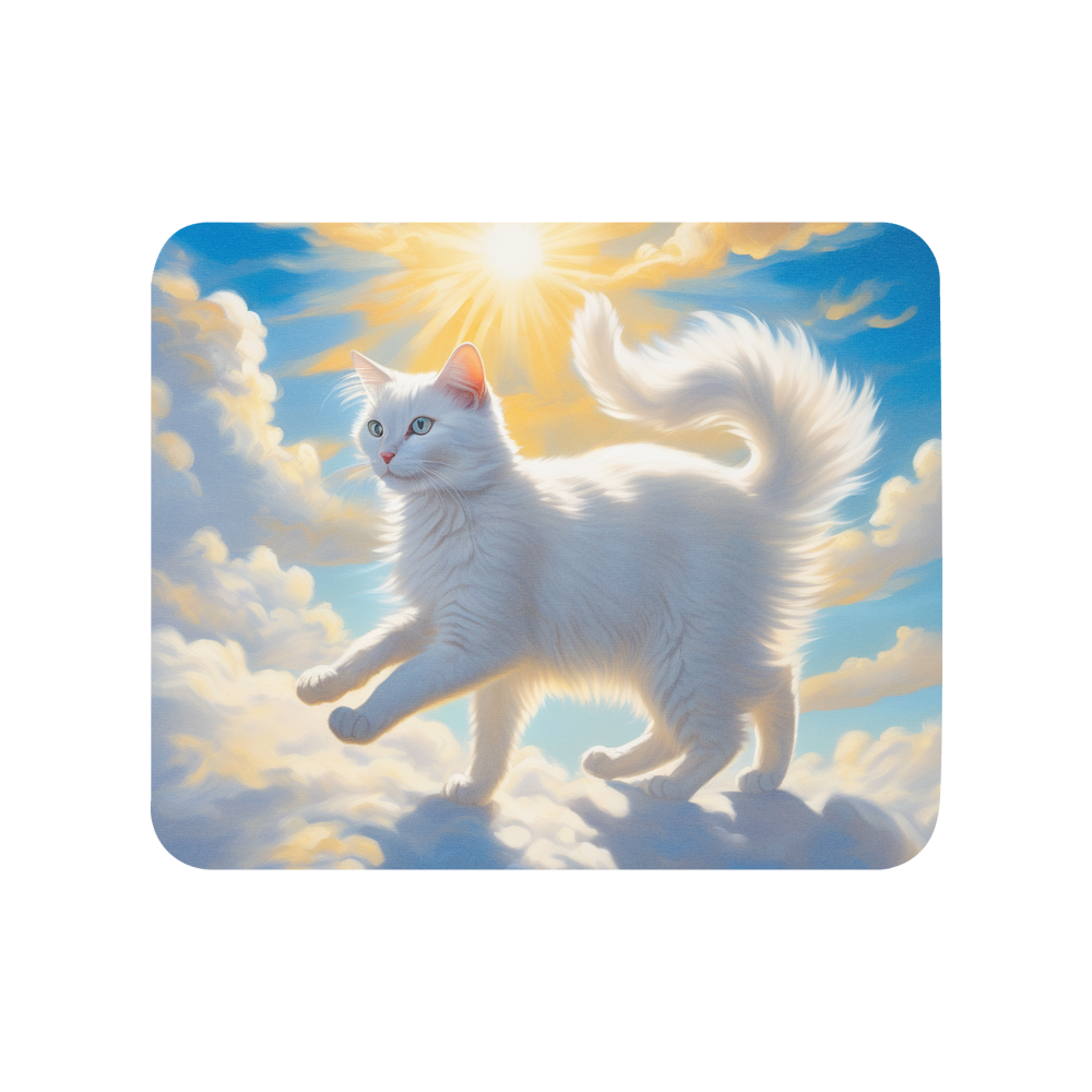 PugMug Custom White Companion Cat Mouse Pad