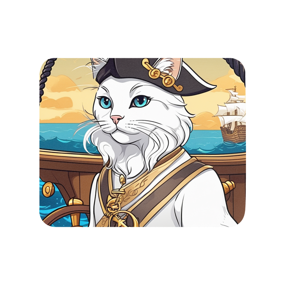 PugMug Custom White Companion Cat Mouse Pad