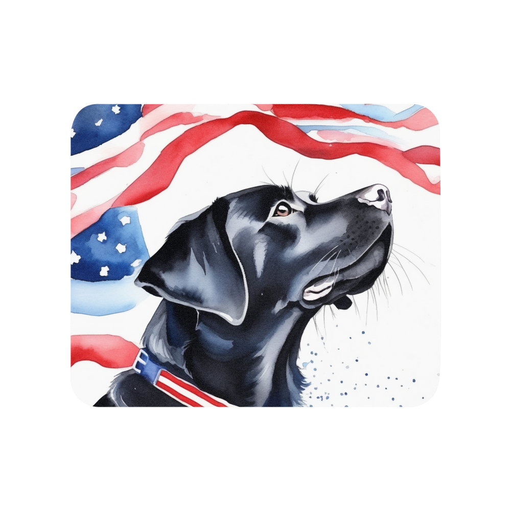 PugMug Custom Black Labrador Retriever Mouse Pad