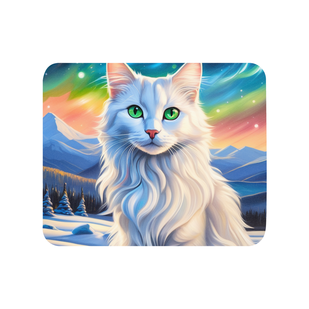 PugMug Custom White Companion Cat Mouse Pad