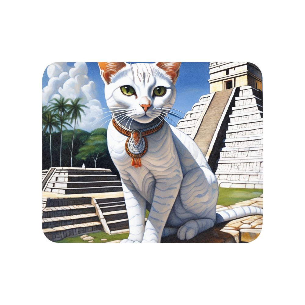 PugMug Custom White Companion Cat Mouse Pad