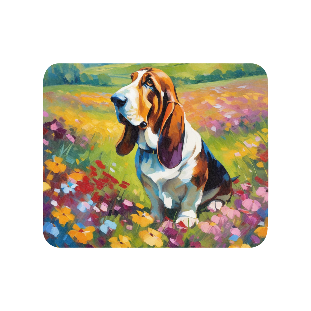 PugMug Custom Basset Hound Mouse Pad