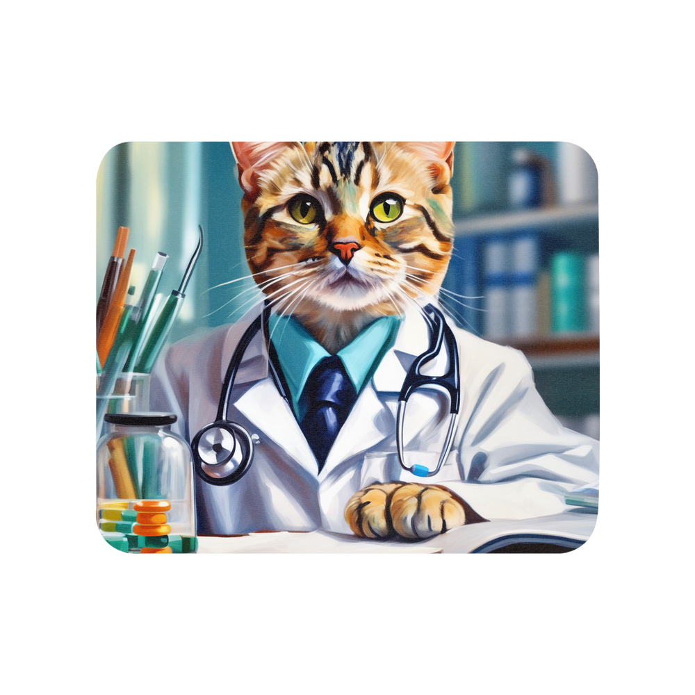 PugMug Custom Tabby Exotic Cat Mouse Pad