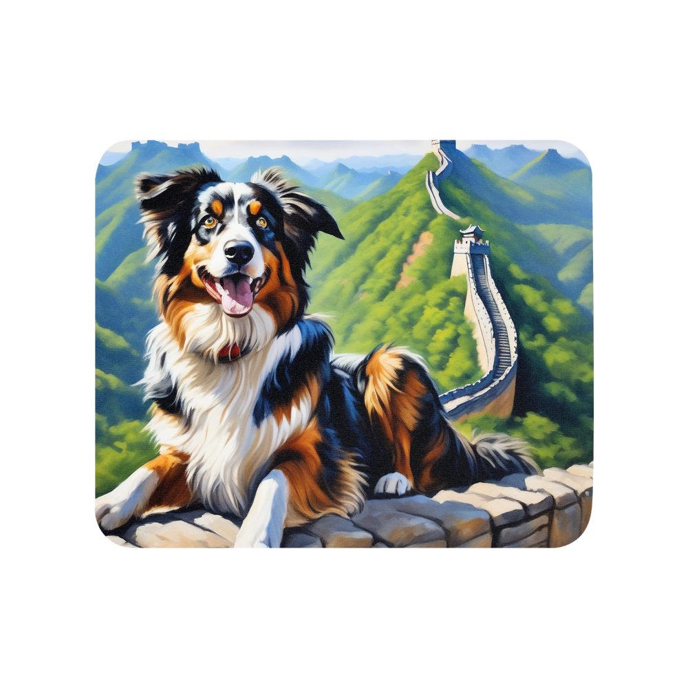 PugMug Custom Australian Shepherd Dog Mouse Pad