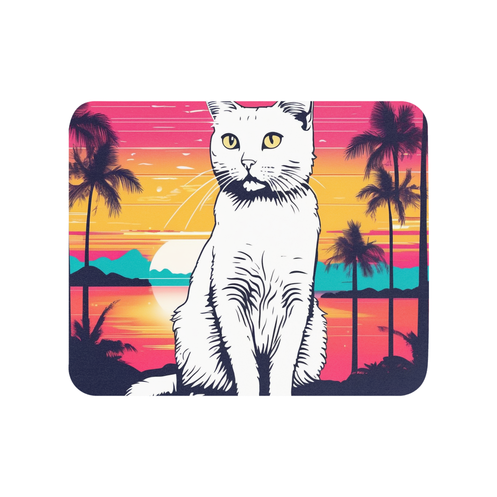 PugMug Custom White Companion Cat Mouse Pad