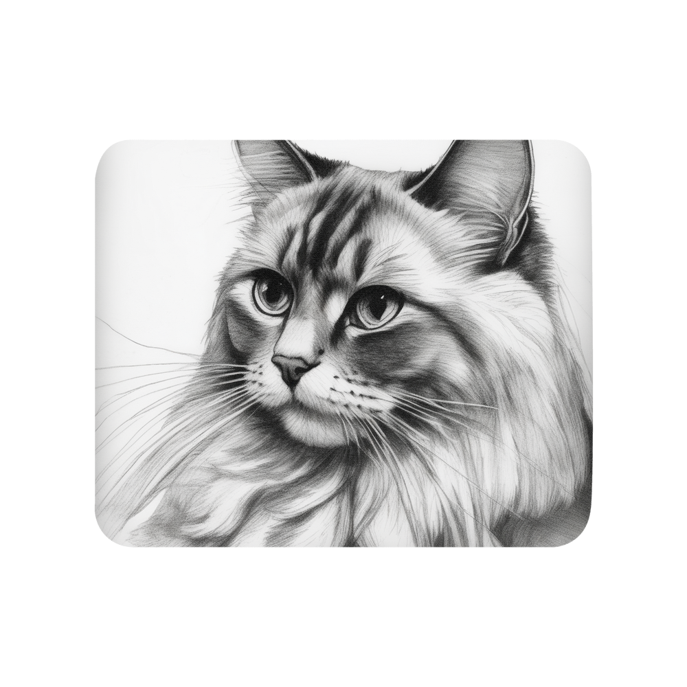 PugMug Custom Tabby Ragdoll Cat Mouse Pad