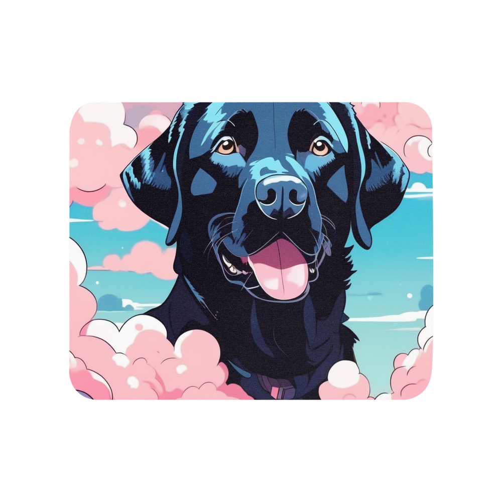 PugMug Custom Black Labrador Retriever Mouse Pad